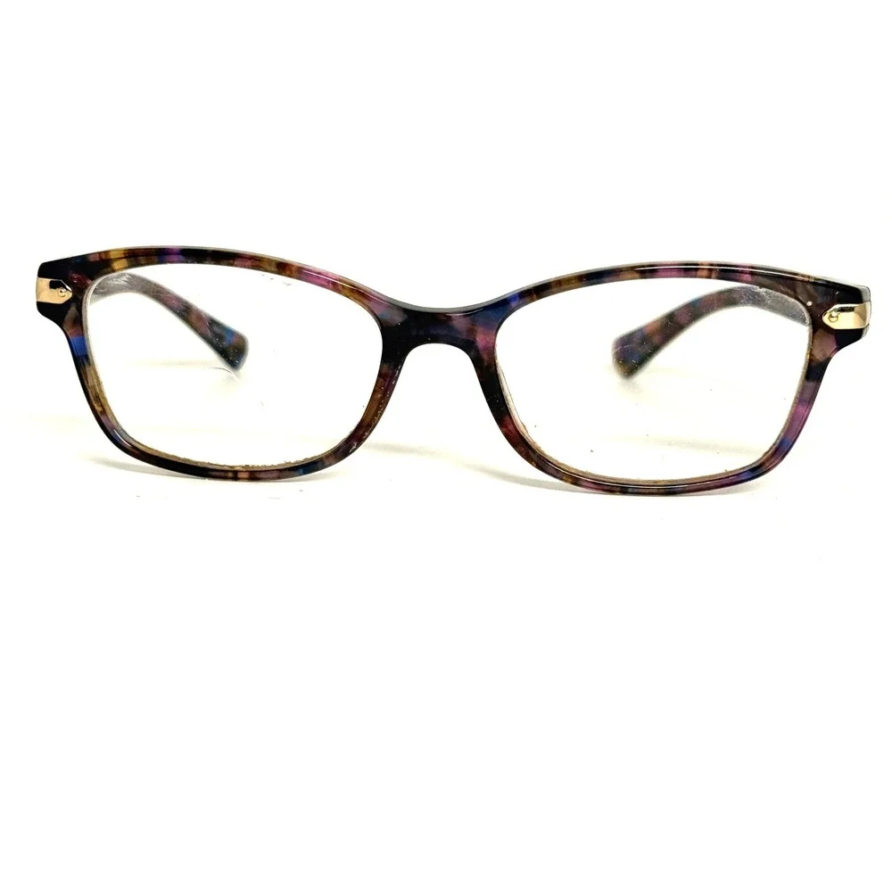 Coach‎ 5288 Confetti Purple Eyeglasses Frames 51-17-135 Rectangular Tortoise